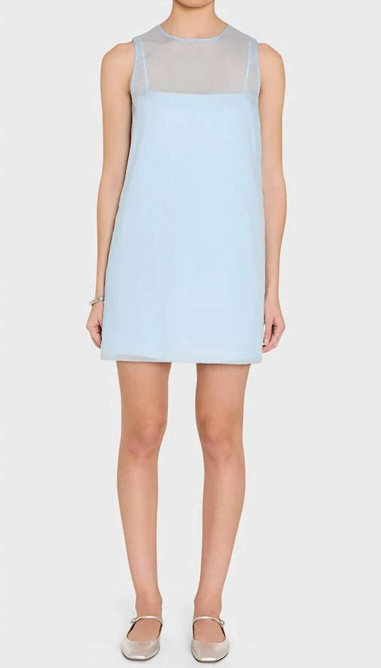 NEW AMANDA UPRICHARD annina mini dress in baby blue